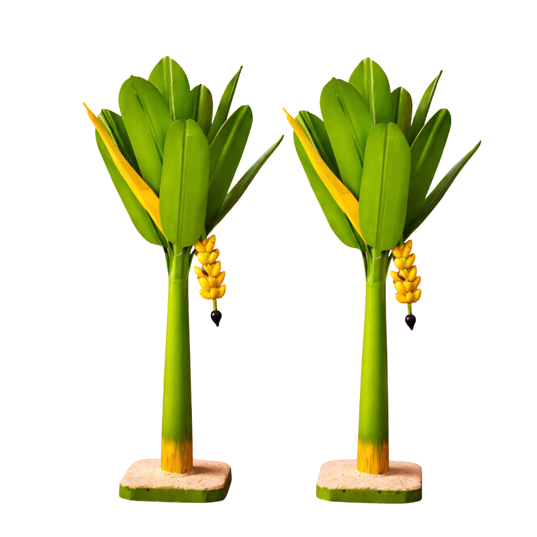 Wooden Banana Tree Set