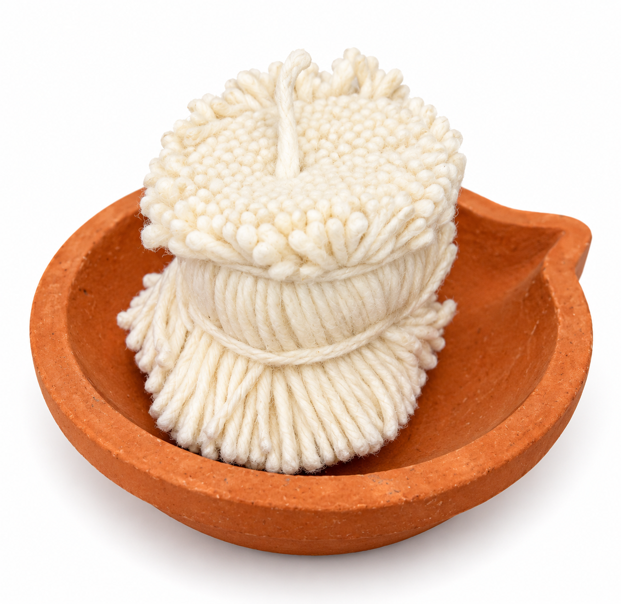 365 Cotton Wicks with Mud Diya – Karthika Masam Pooja Set 