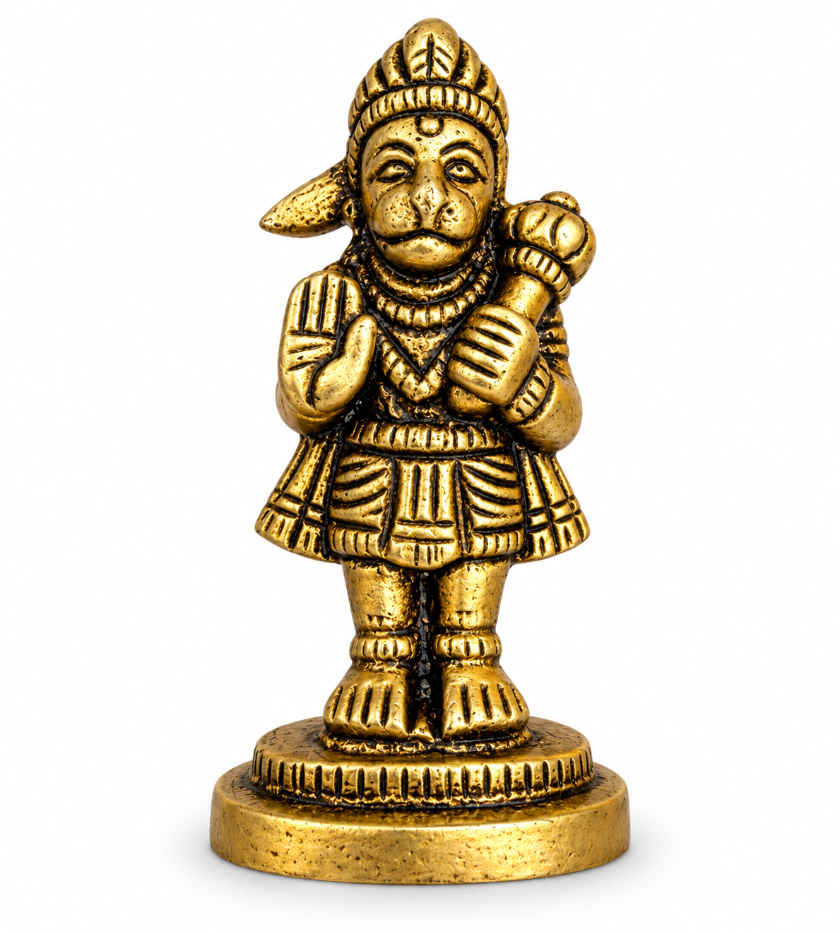 Brass Hanuman Idol – 2 Inch Lord Hanuman Statue 