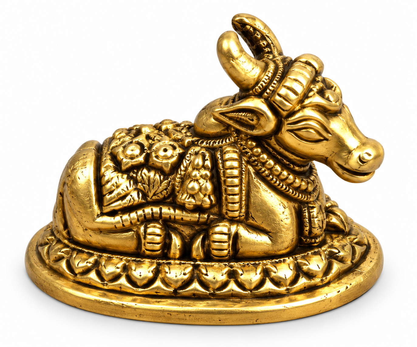 Brass Nandi Idol – 2 Inch Sacred Nandi Statue | BhagyaSri Stores