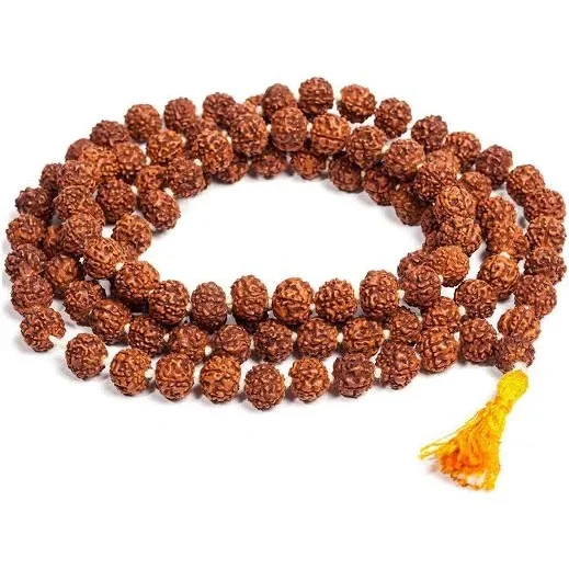 108 Beads Rudraksha Mala – Traditional Prayer Mala for Japa & Meditation 
