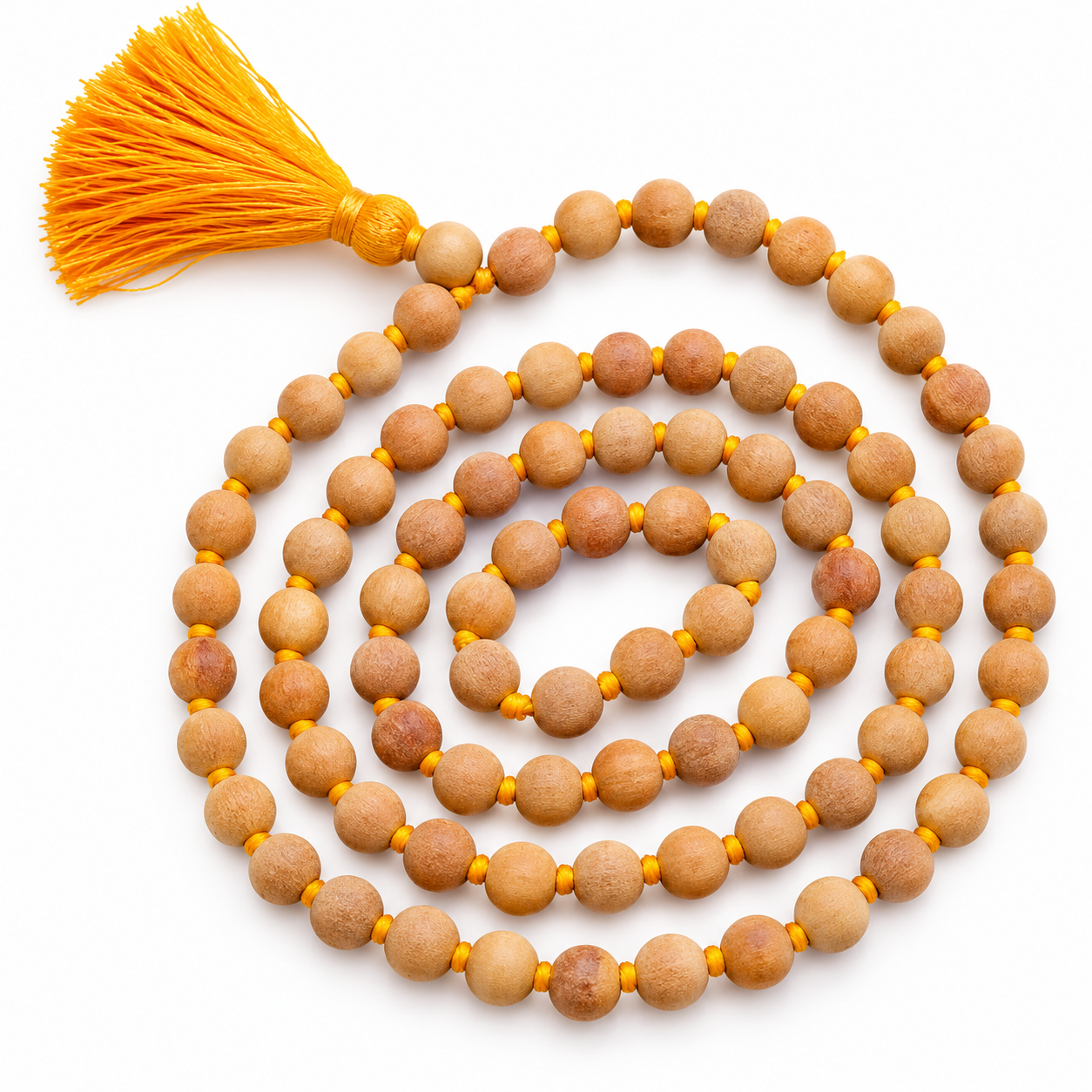 108 Beads Tulsi Mala – Traditional Holy Basil Prayer Mala 