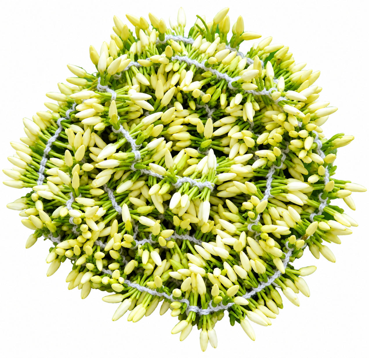 Sanna Jaji Flower String – Sanna Jaji Poola Danda (Telugu) | Chameli Phool Mala (Hindi) | Mullai Poocharam (Tamil) | Jasmine Flower String (English) | BhagyaSri Stores